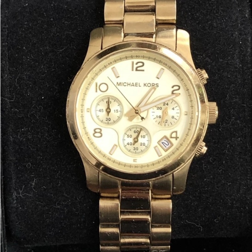 Michael Kors Gold-Tone Chronograph Watch
